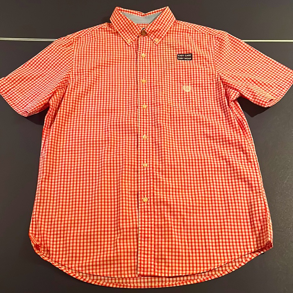 Chaps Men’s Red Short Sleeve Button Down with Tags